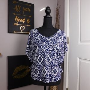 🌻 Blue Planet Poncho Style Shirt